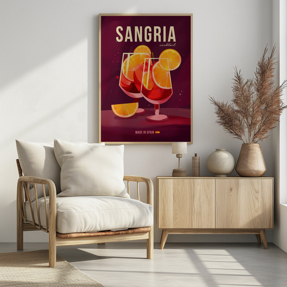 Sangria Cocktail Poster