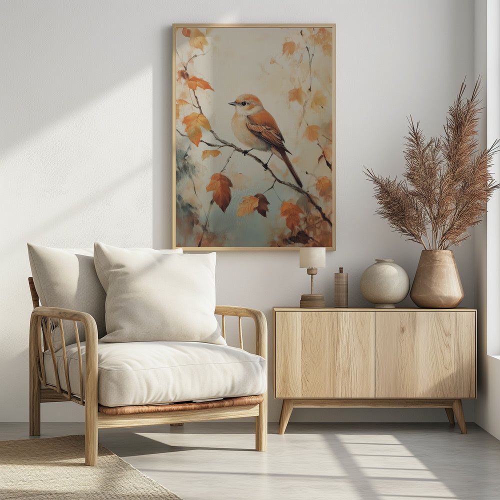 Autumn Bird Poster