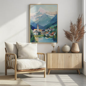 Grindelwald Switzerland Painting Poster