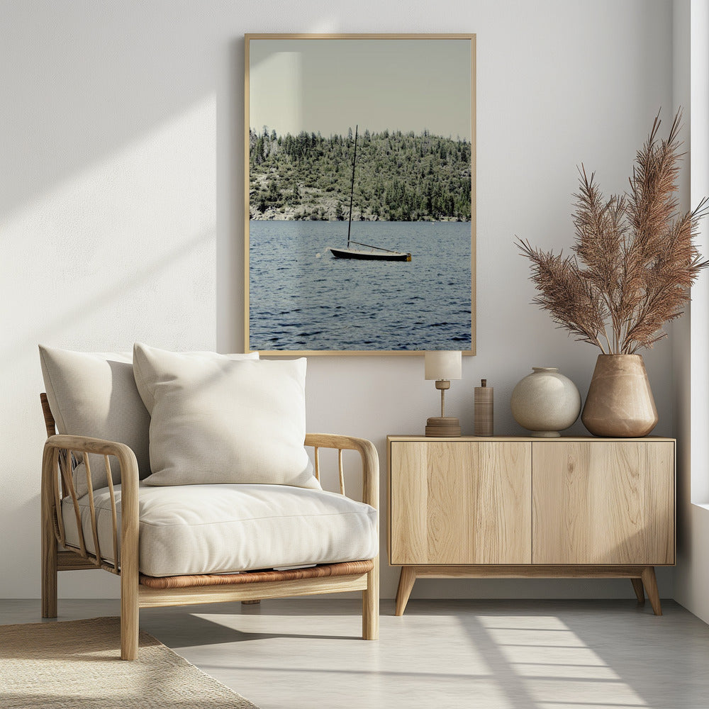 Boat On Pinecrest Poster