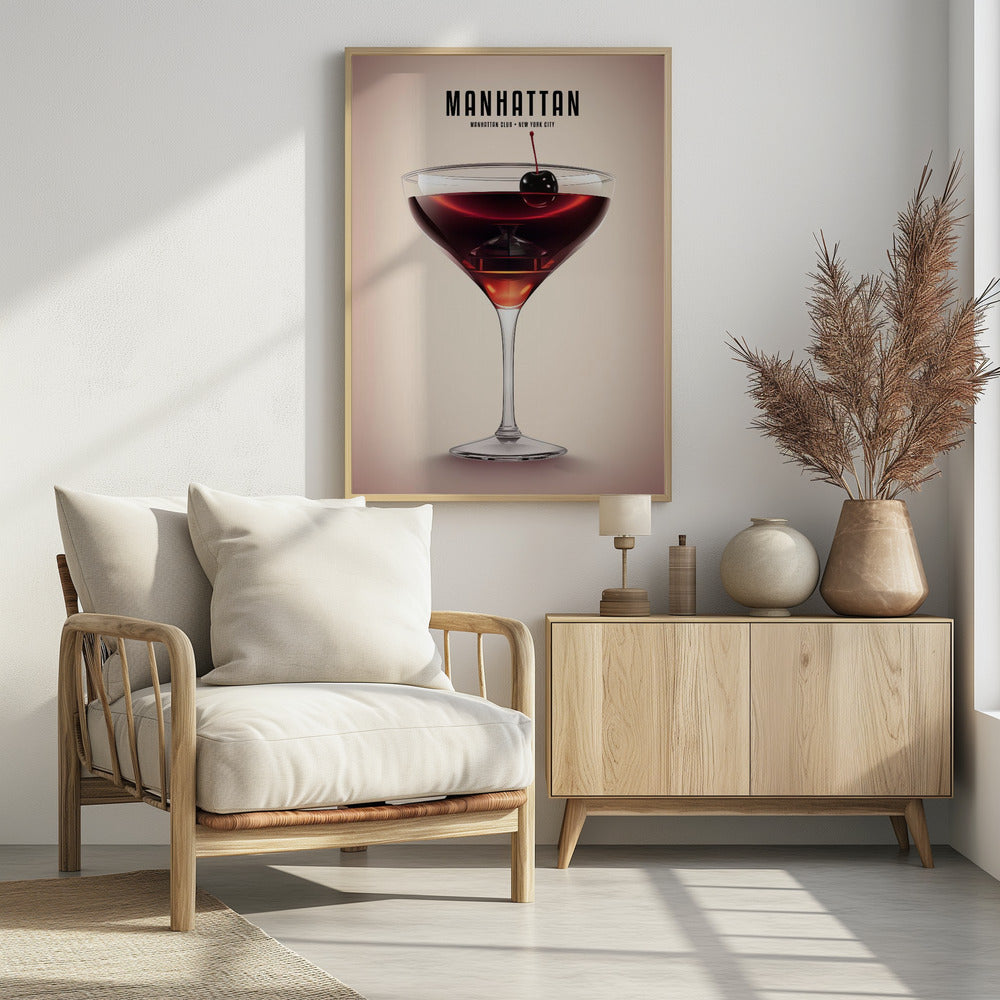 Manhattan Cocktail Poster