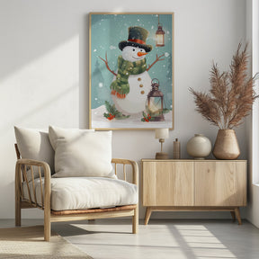 Cute Snowman No 1 Poster