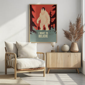 I Want To Believe - Bigfoot Poster