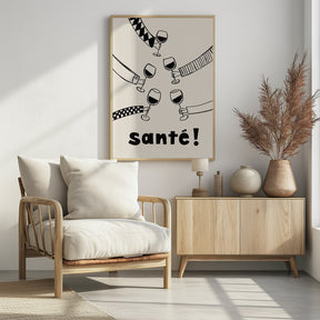 Santé Wine Party with Friends Poster