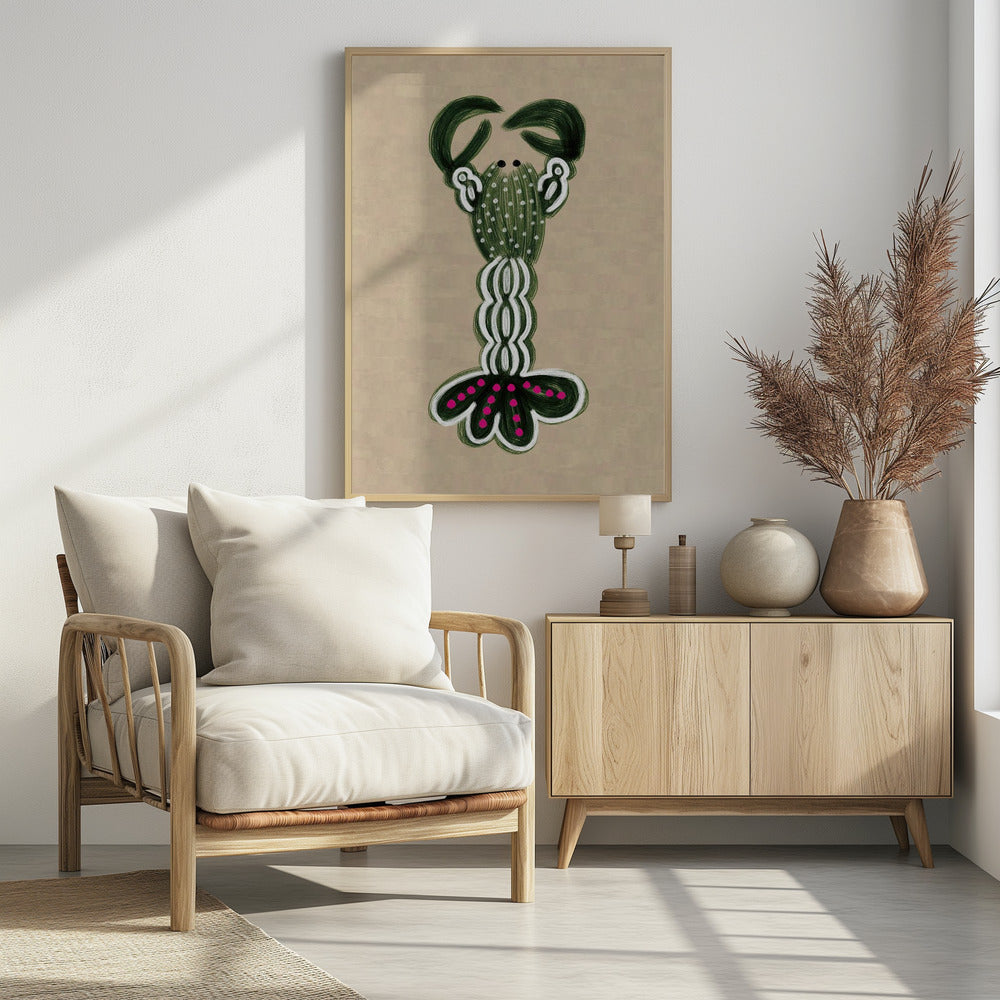 GREEN LOBSTER Poster