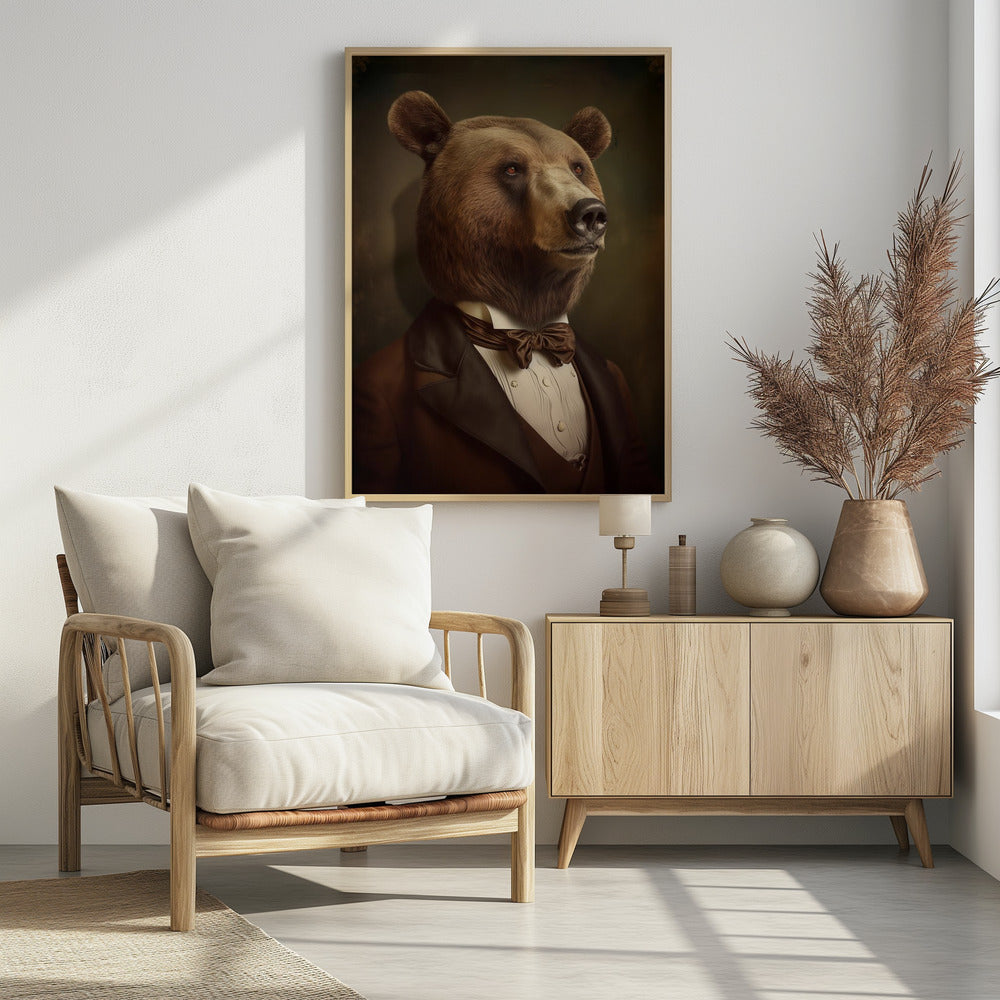 Bear Portrait Poster