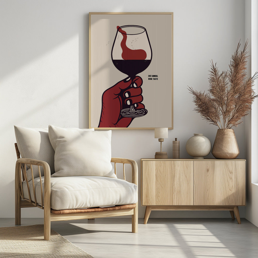 21st Annual Wine Taste Poster