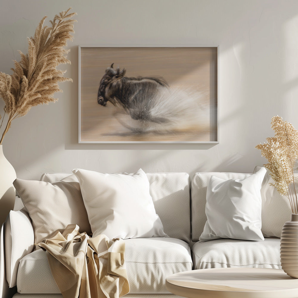 SLOW SHUTTER WILDEBEEST Poster