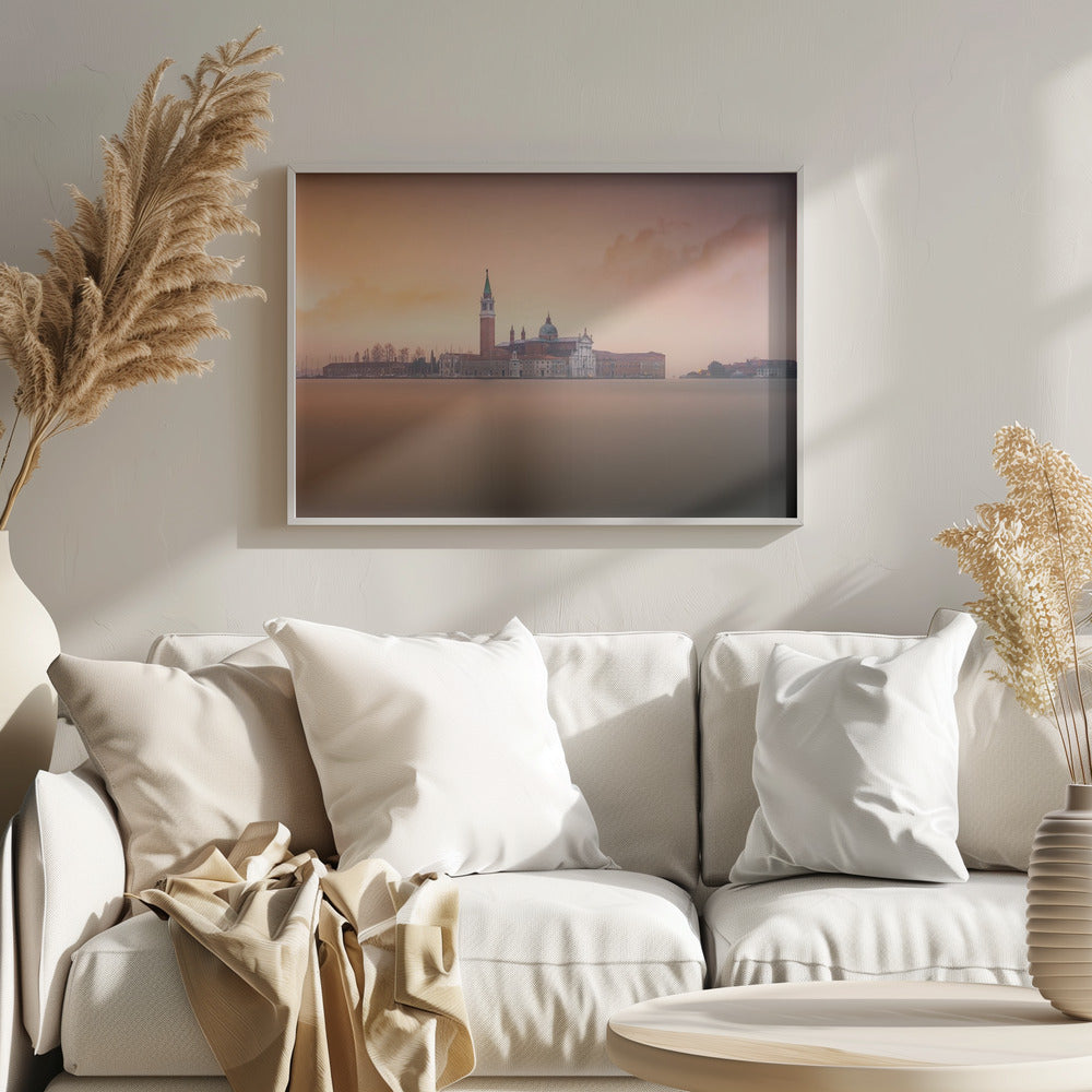 Venice pink sunrise Poster