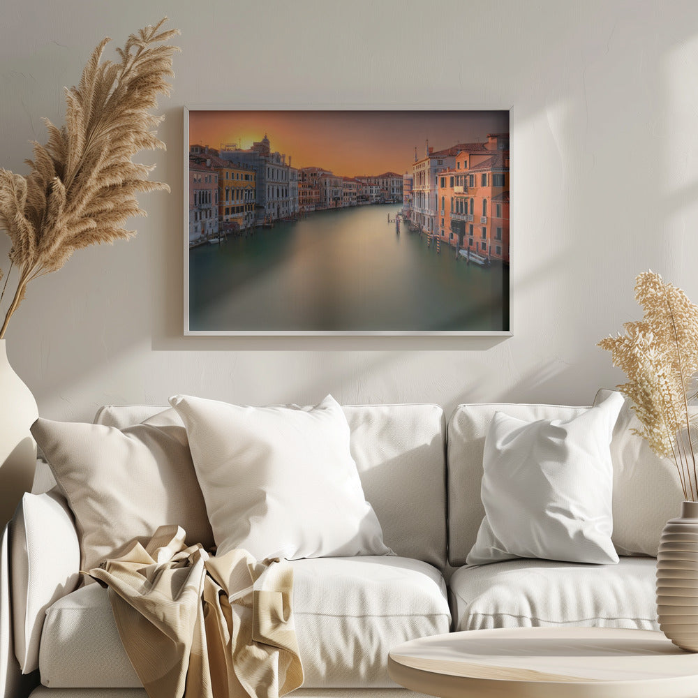 Sunset in Venice Poster