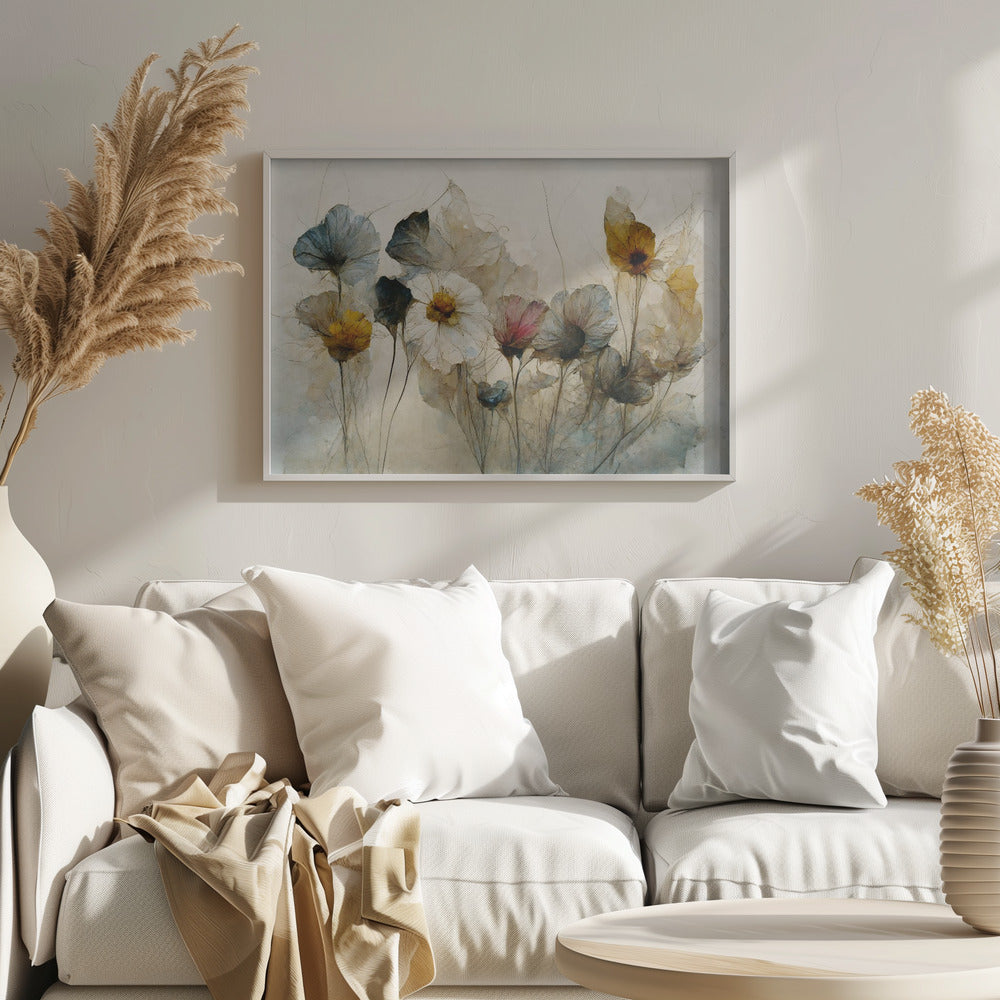 Dry Flower Bouquet Poster