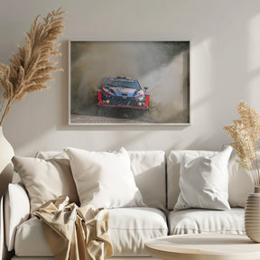 Hyundai WRC Rally Car Poster