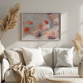 Wild Coral Flowers Poster