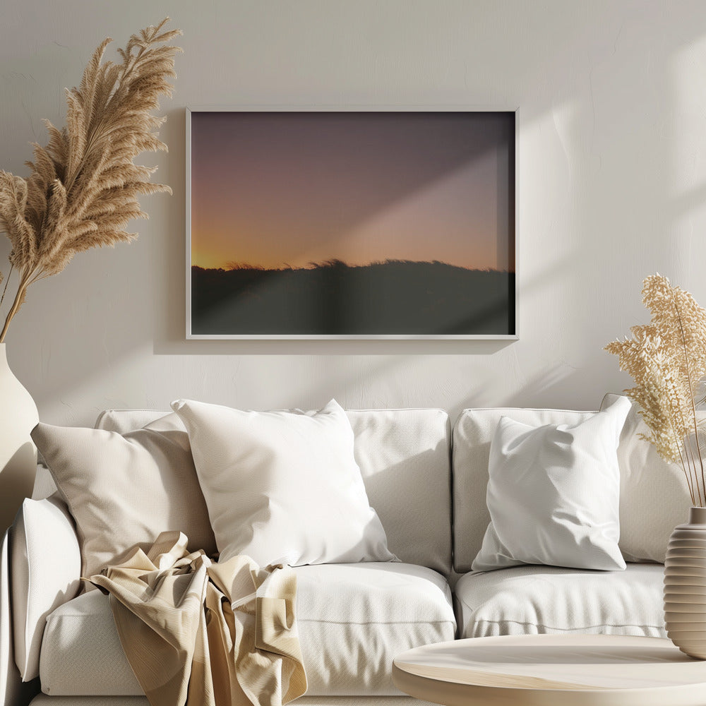 Dune Grass Sunset Horizontal Poster