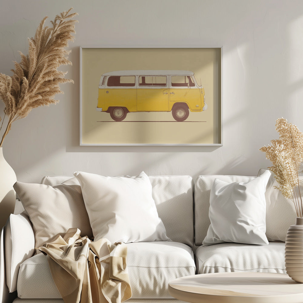 Yellow Van Poster