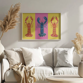 Lobster Langoustines Pop Art 2 Poster