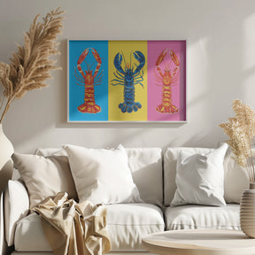 Lobster Langoustines Pop Art Poster