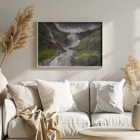 Kjosfossen waterfall Poster