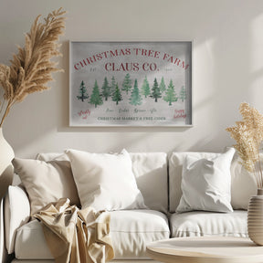 Vintage Christmas tree farm (2) Poster