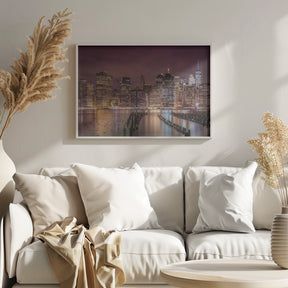 NEW YORK CITY Panoramic Nightly Impressions Poster