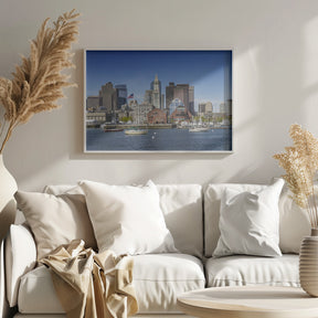 BOSTON Skyline North End &amp; Financial District Poster