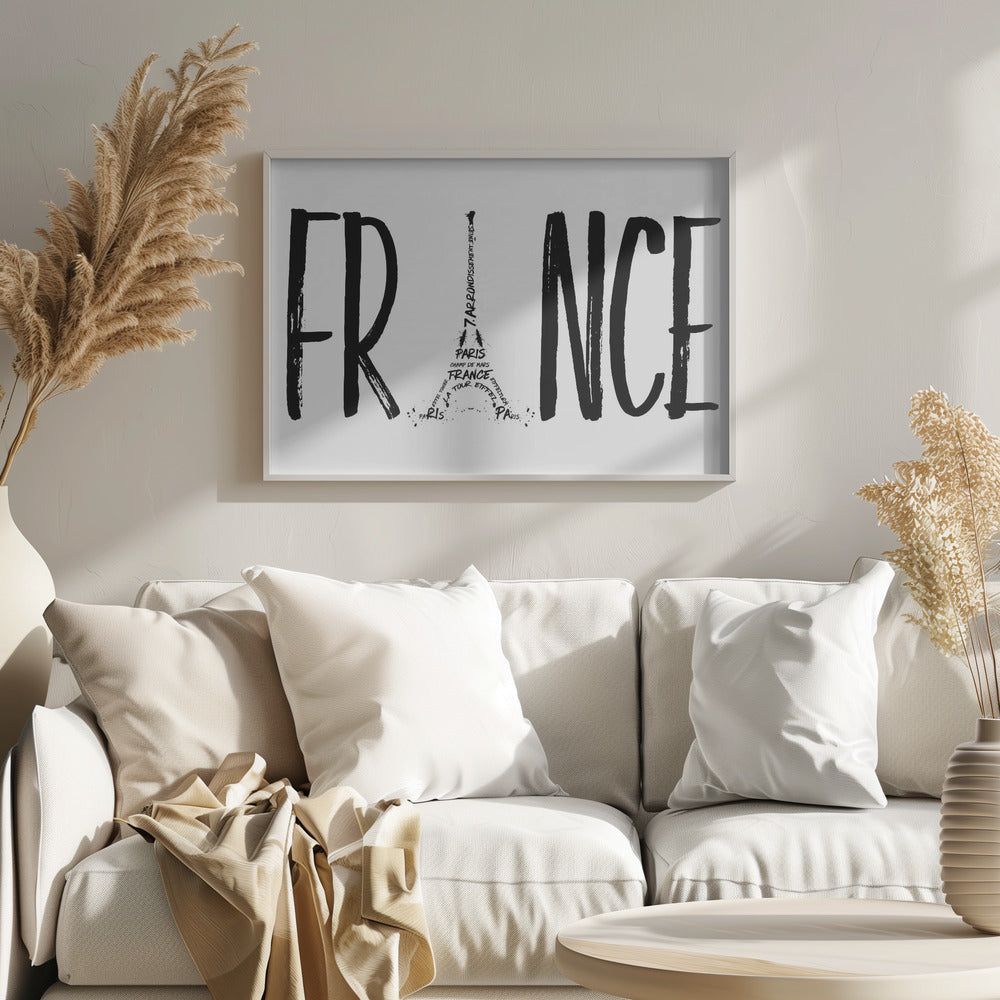 FRANCE Typography Poster