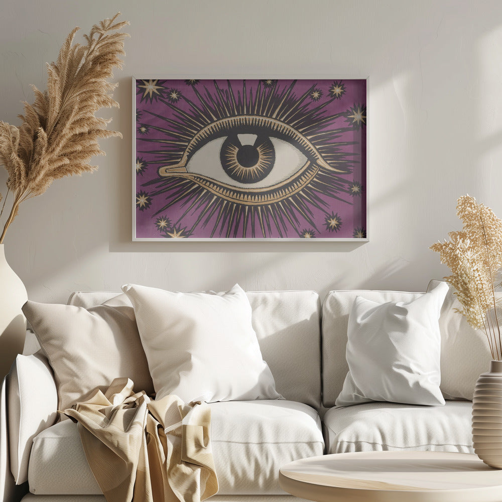 Allseeingeyehpurple Ratio2x3 Poster