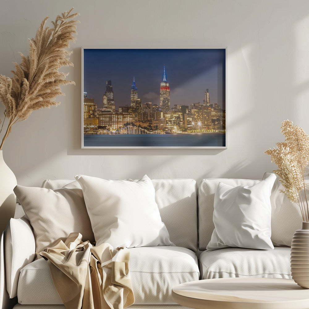 Impressive Midtown Manhattan Skyline with Little Island Poster