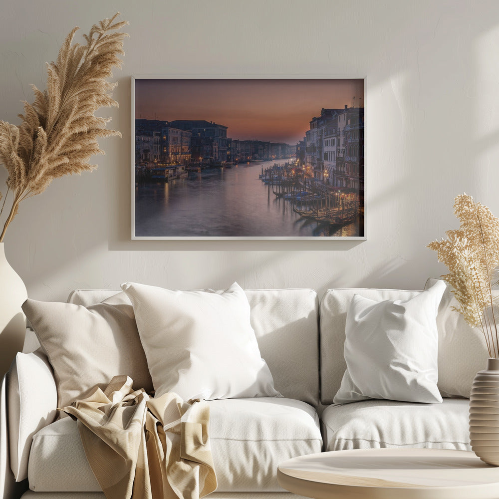 Venice Grand Canal at Sunset Poster