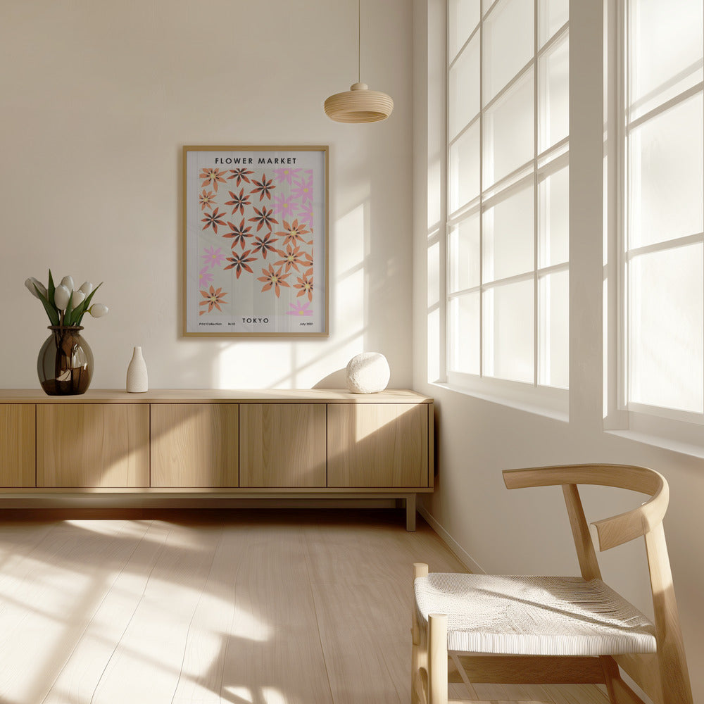 Flower Market Tokyo Poster