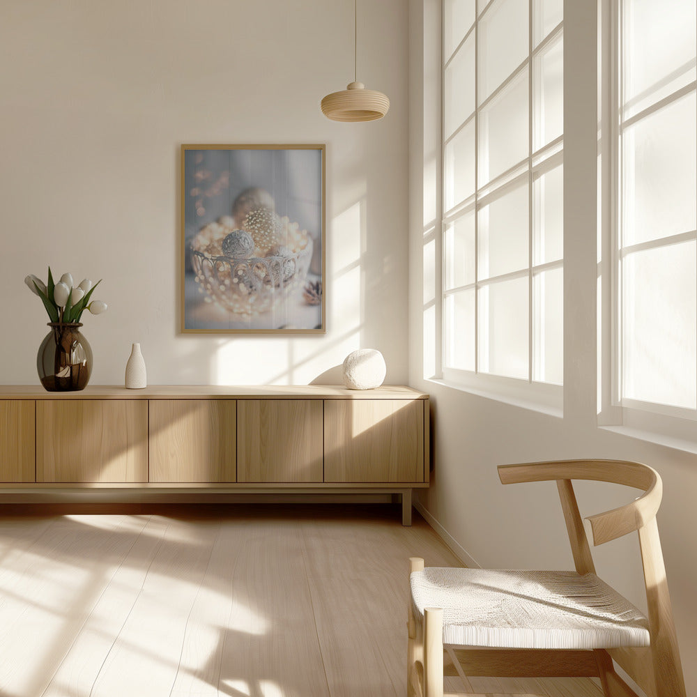 Silver Bowl Still life Poster