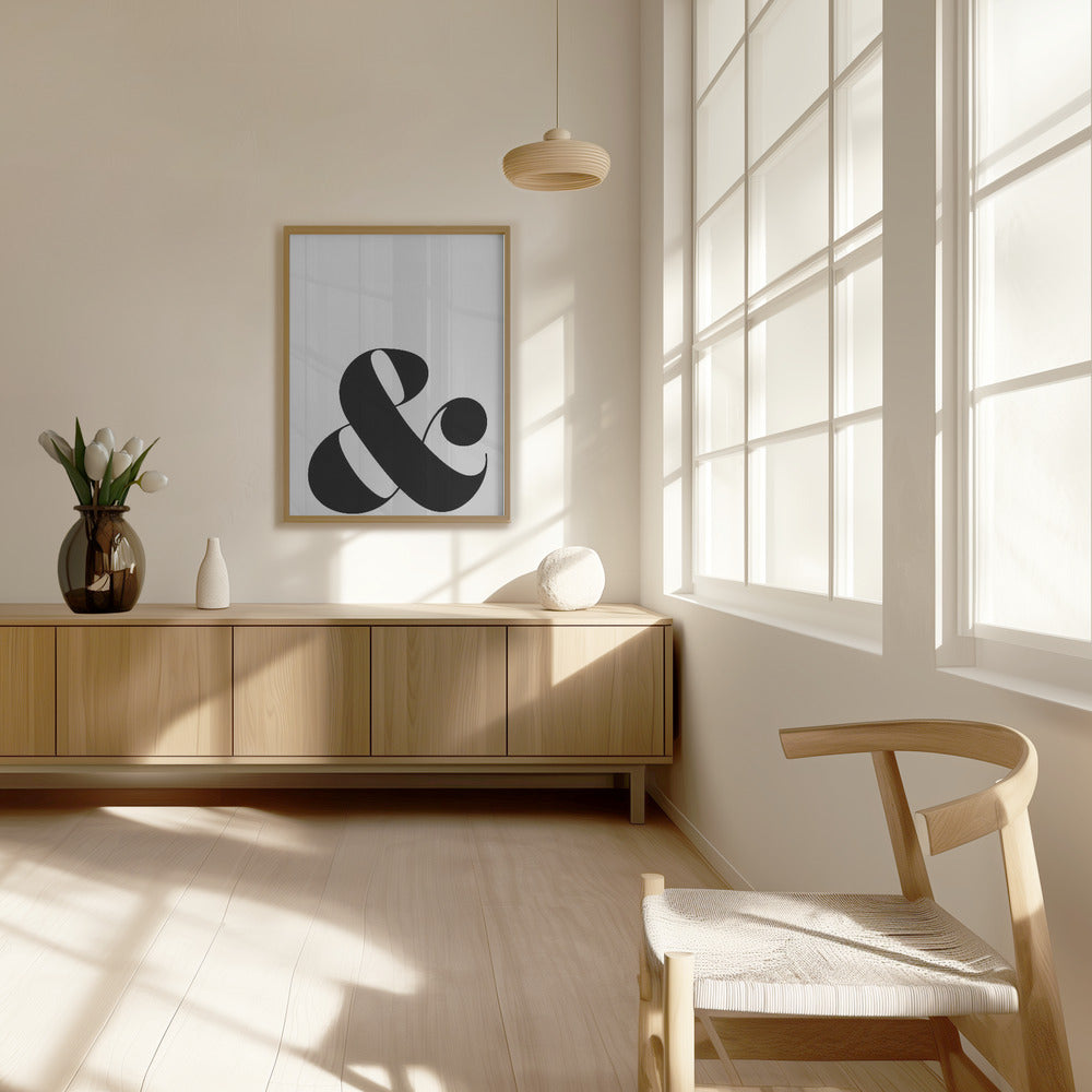 Scandi ampersand Poster