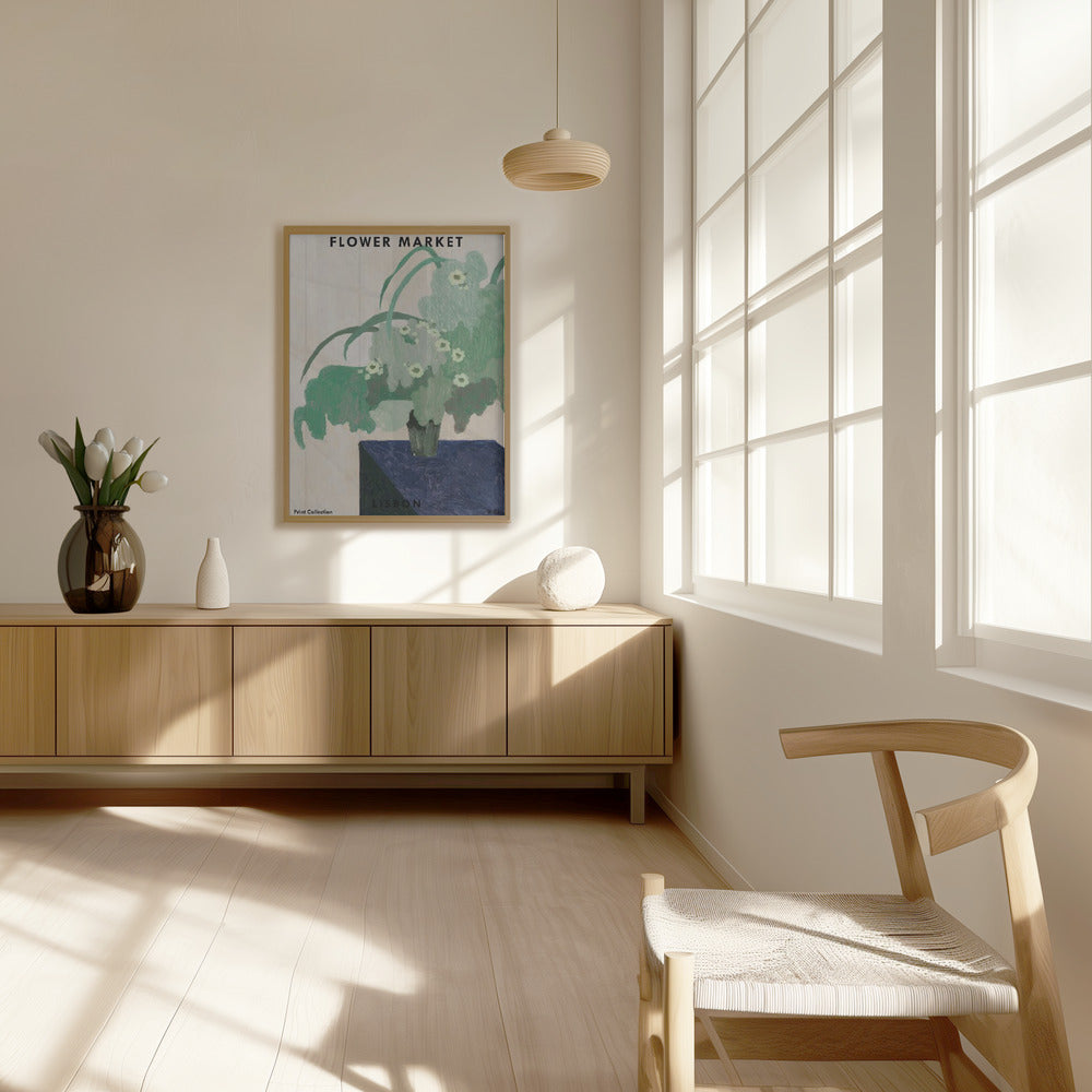 Flower Market. Lisbon Poster