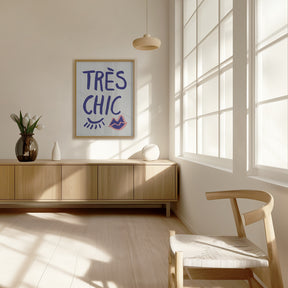 Tres Chic Blue Poster