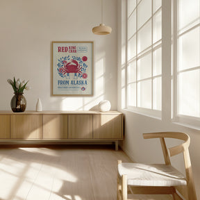 Crab kitchen print Poster