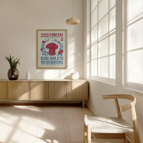 Porcini kitchen print Poster