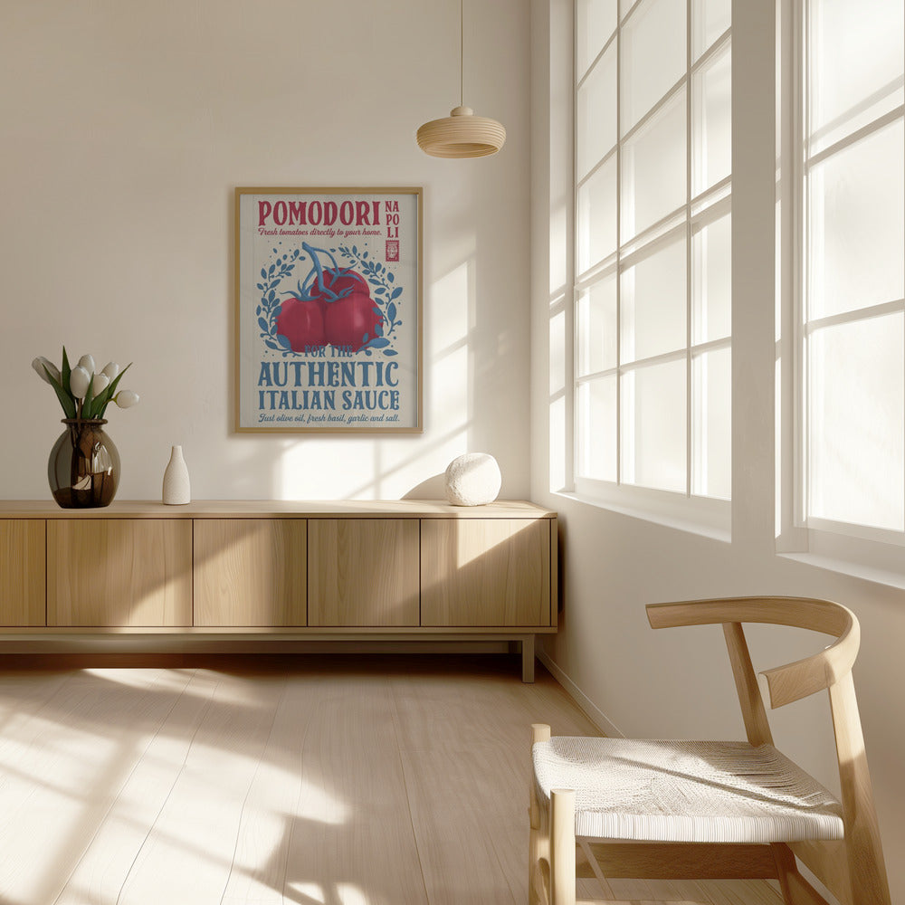 Pomodori Kitchen print Poster