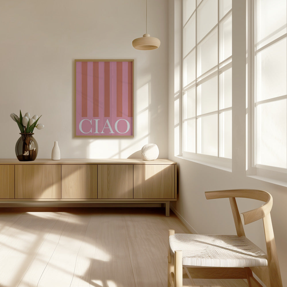 Ciao Stripes Poster