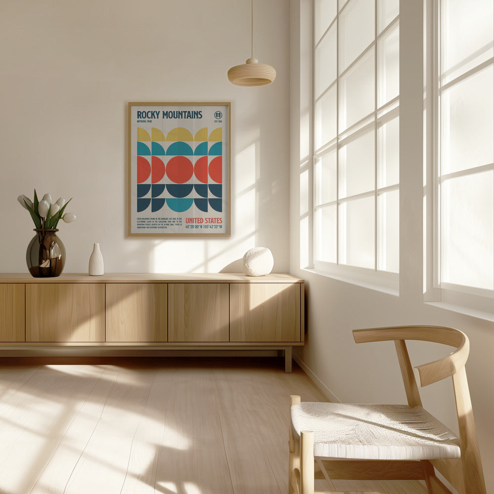 Rocky Mountains National Park Travel Poster Poster