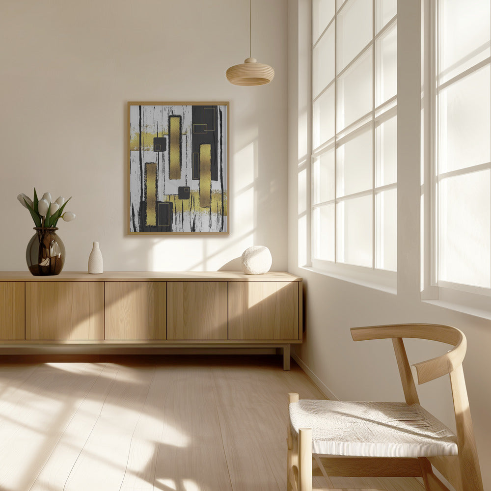 ABSTRACT ART Lively geometric fun Poster