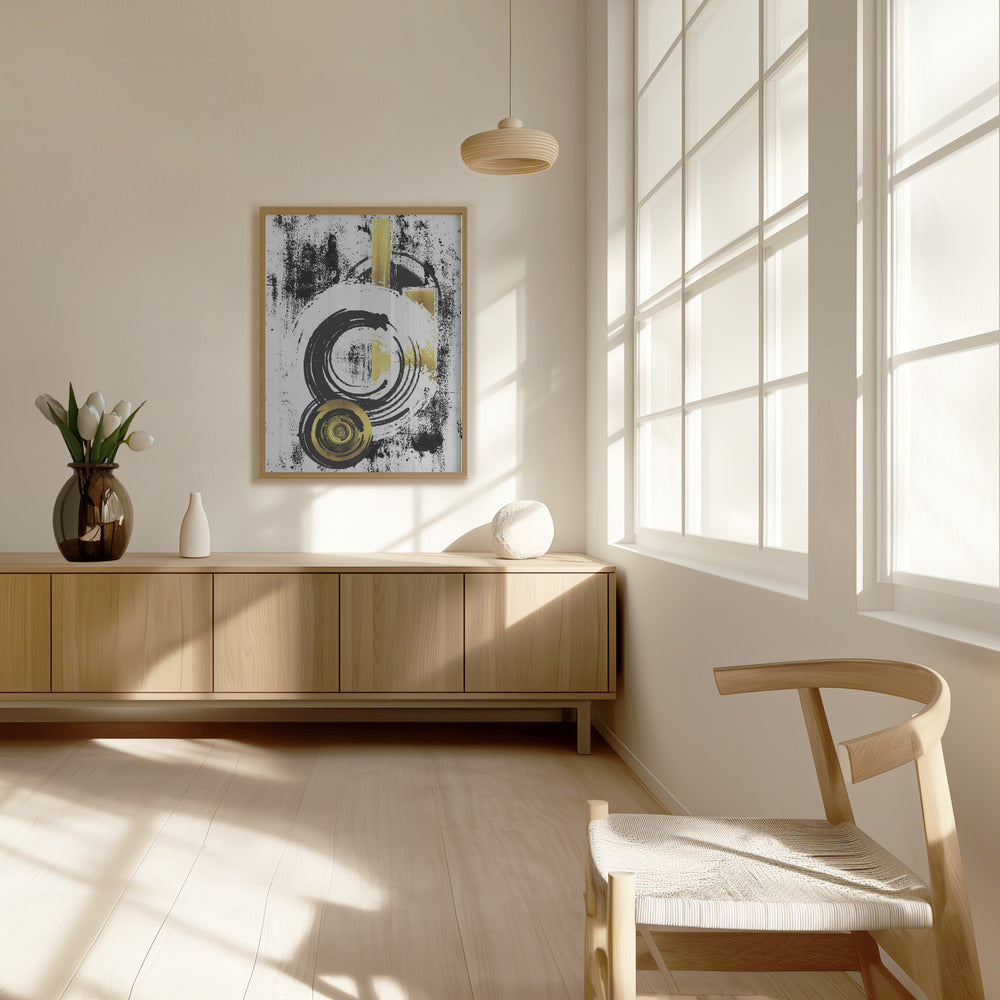 ABSTRACT ART Dynamic shapes Poster