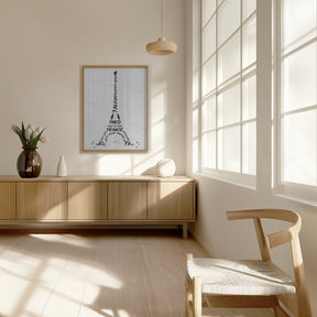 Digital-Art Eiffel Tower Poster