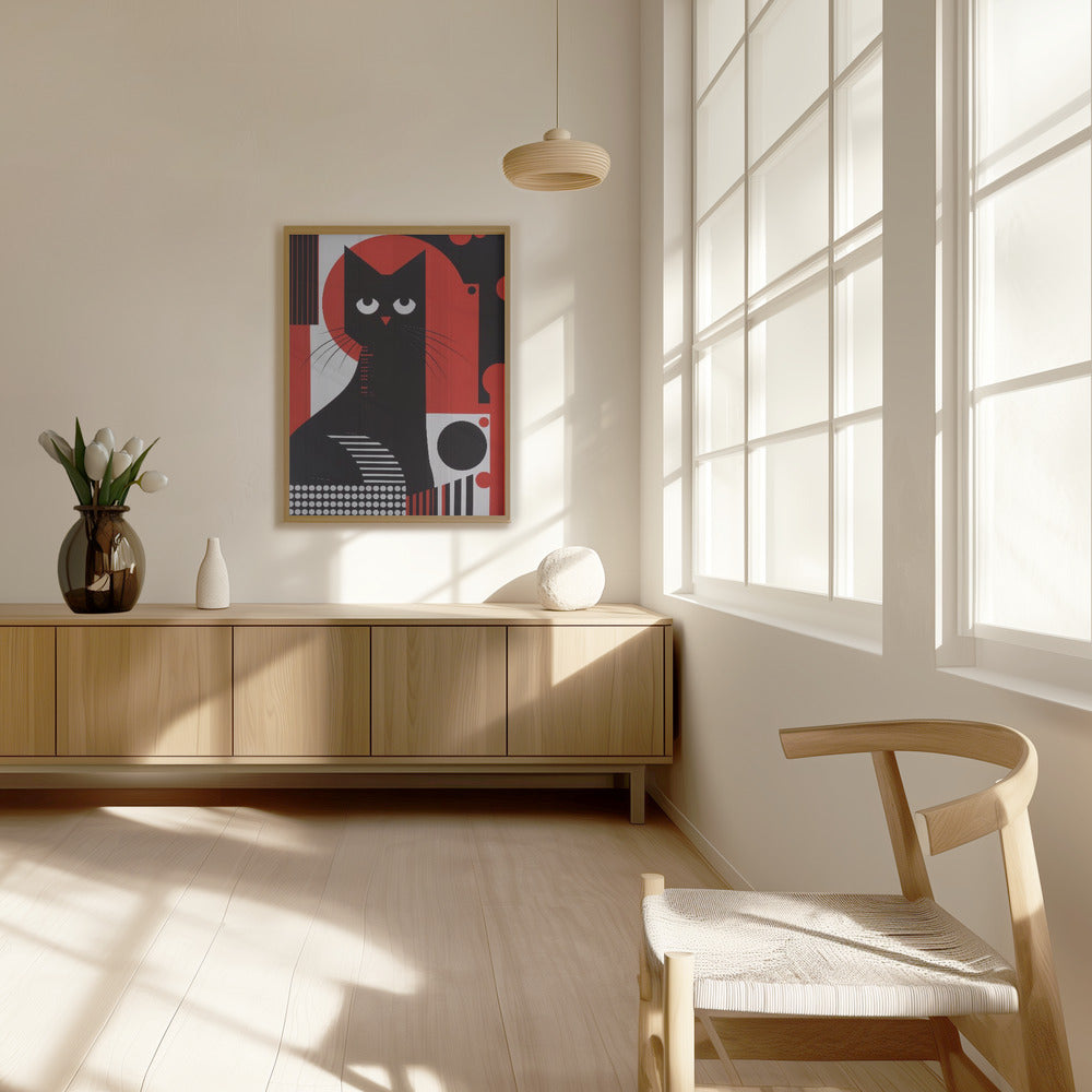 The Abstract Cat Poster