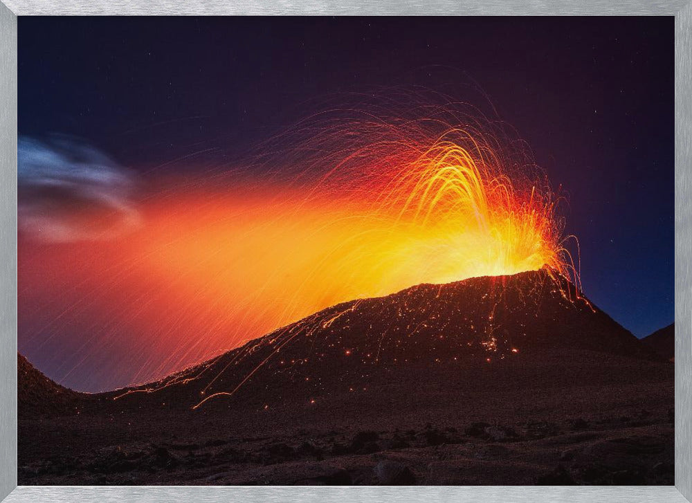 La Fournaise volcano Poster