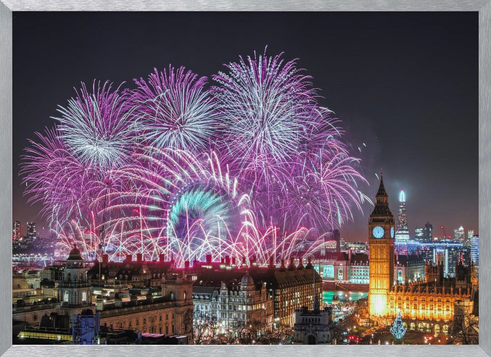 New Year Fireworks Poster