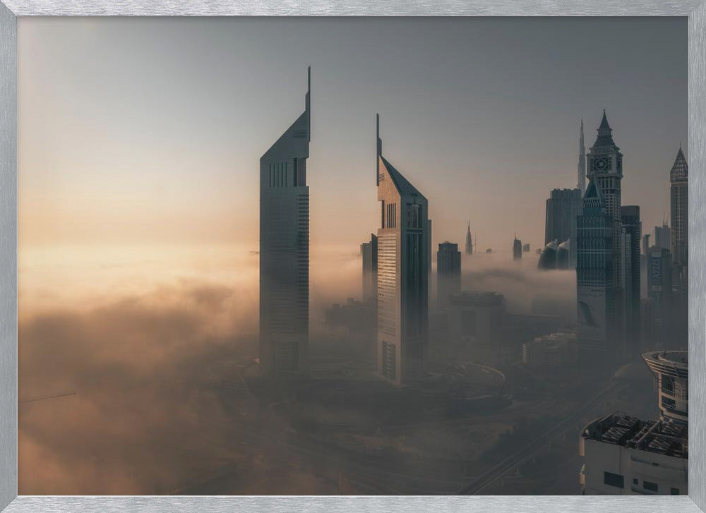 Fog Lockdown on the City of Steel Poster