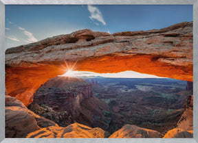 Sunrise at Mesa Arch Poster