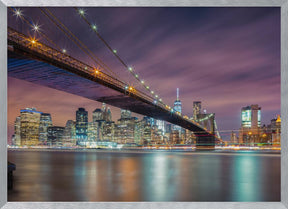 Brooklyn Bridge at Night Poster