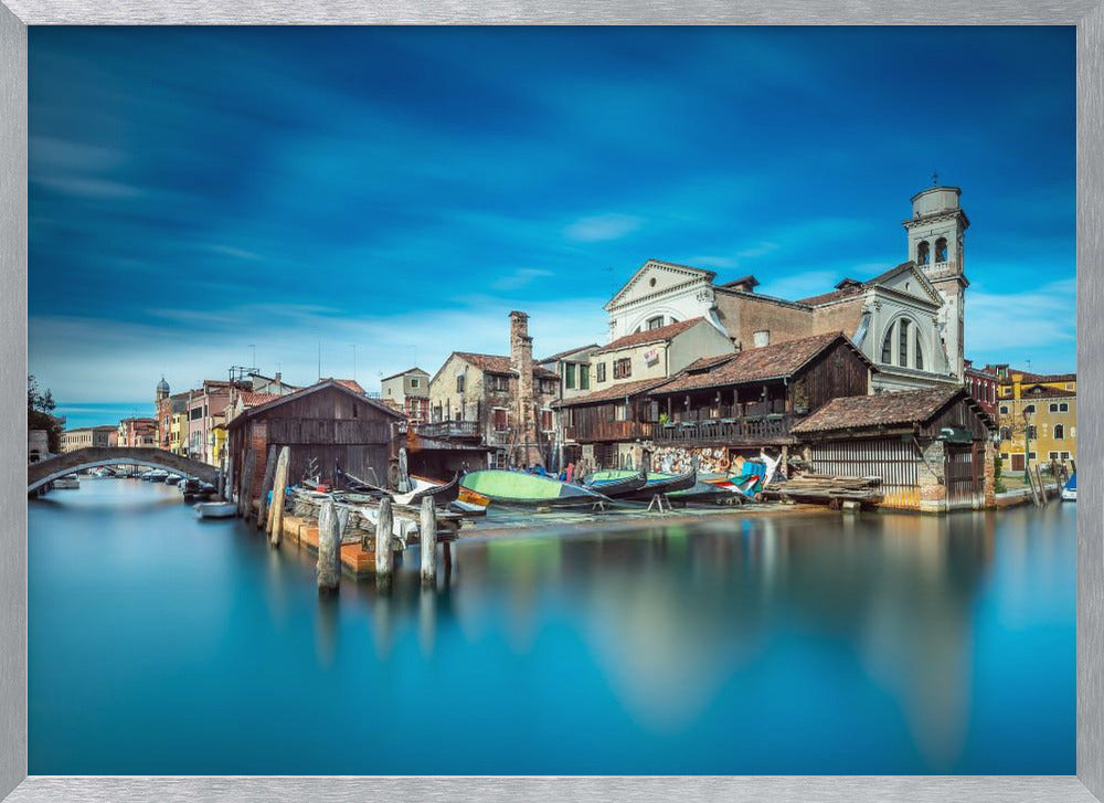 Gondola workshop in Venice Poster