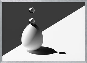 Drops on Egg Poster